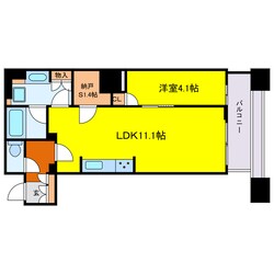 ブランズタワー大阪本町の物件間取画像